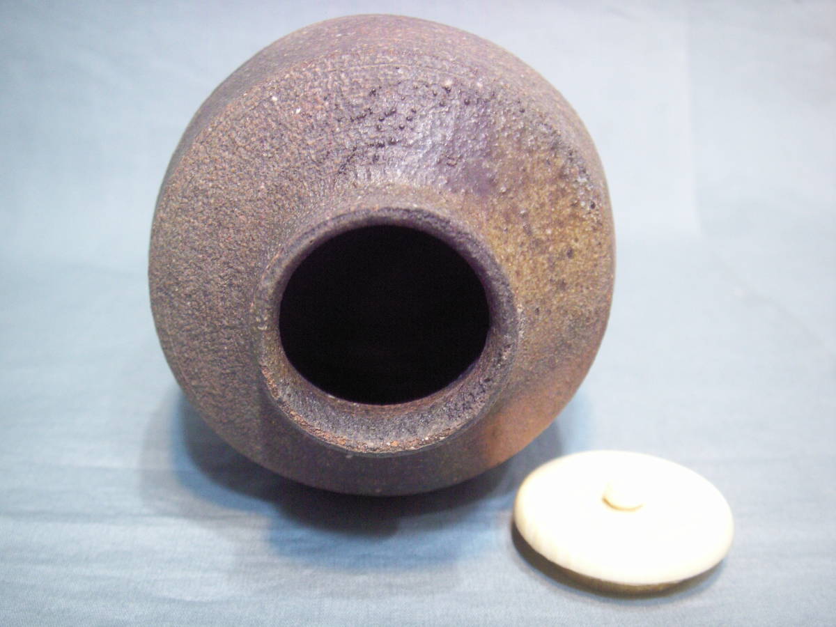 イ297 香合『備前焼 浦上善次作』『鶴 香合（大）共箱』茶道具 弱から 