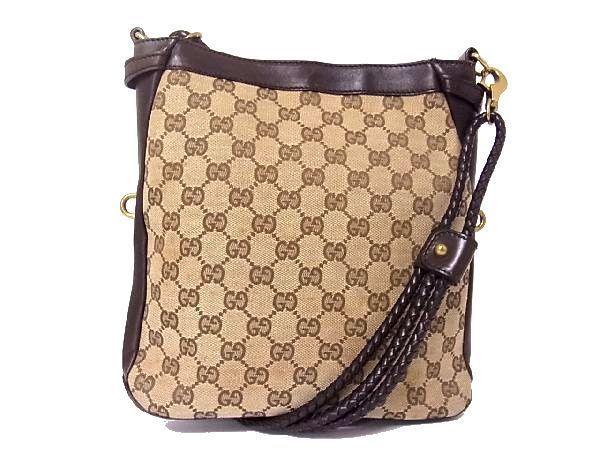 1円 GUCCI オールドグッチ 109106 203998 ヴィンテージ GGキャンバス 