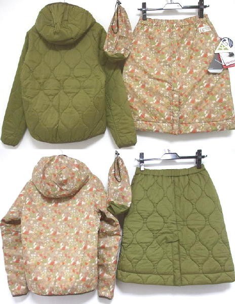 新品☆Marmot マーモット☆四角友里コラボ リバーシブル パディング 