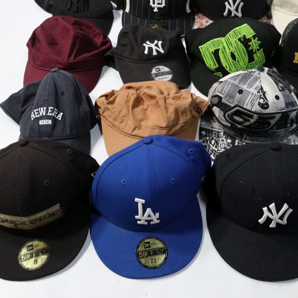 ニューエラ　新品　まとめ売り 卸売】1円スタート!!NEW ERA*ニューエラ☆キャップなど帽子25個セット