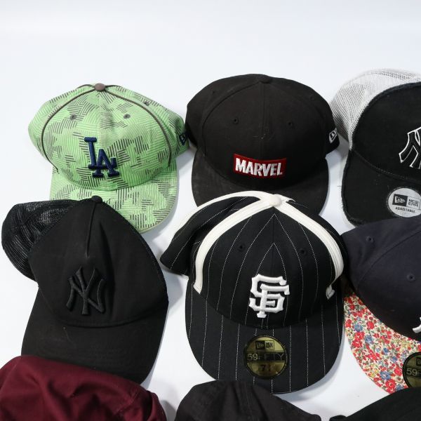 ニューエラ　新品　まとめ売り 卸売】1円スタート!!NEW ERA*ニューエラ☆キャップなど帽子25個セット