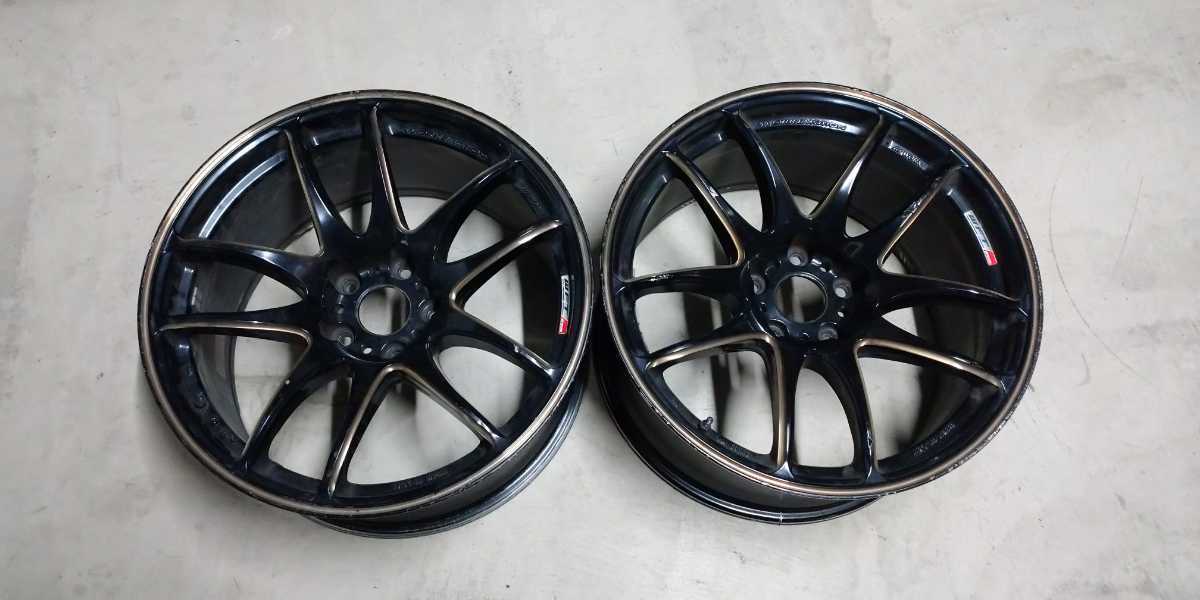 ワーク エモーション CR極 琥珀 9.5J 18インチ オフセット+20 2本 