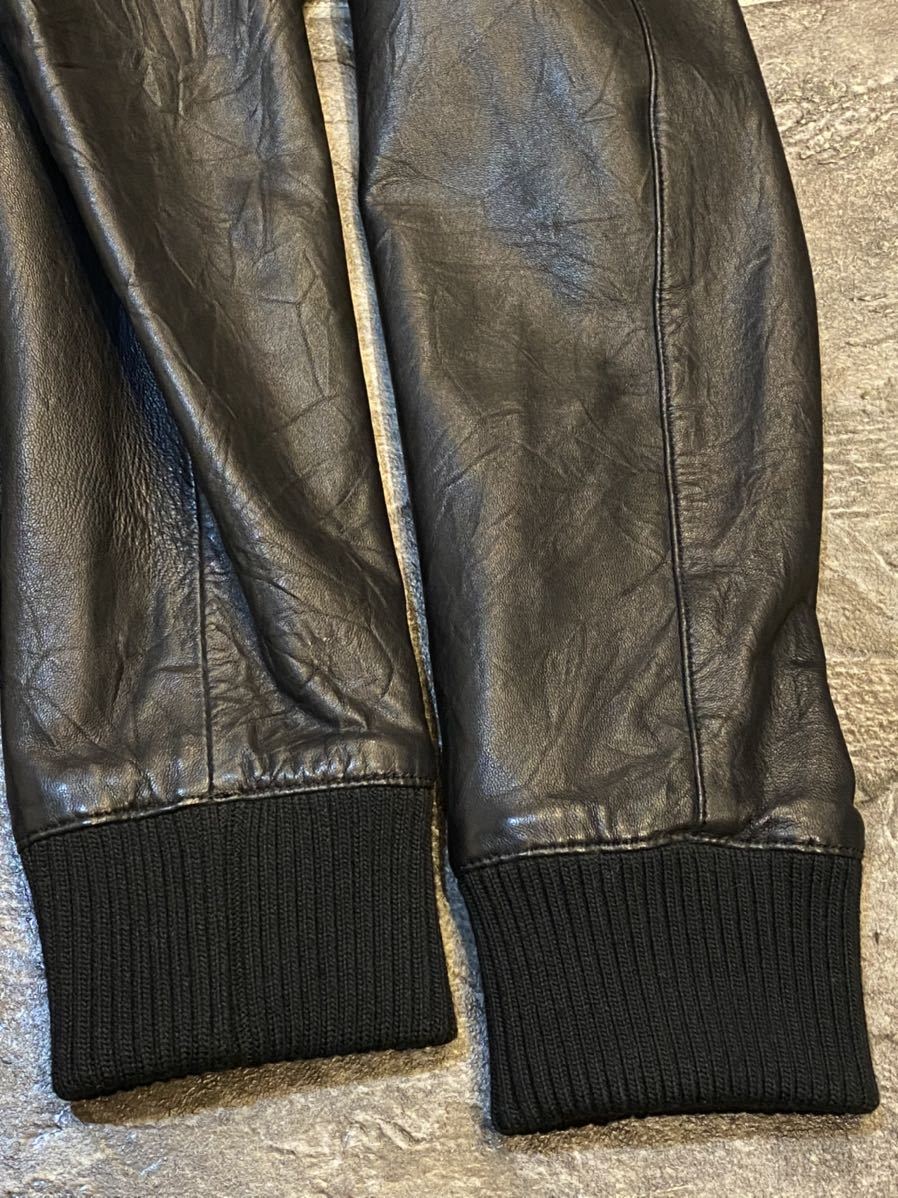 美品】SCHAFFEN シャッフェン 羊革シープスキン スタンドネック 
