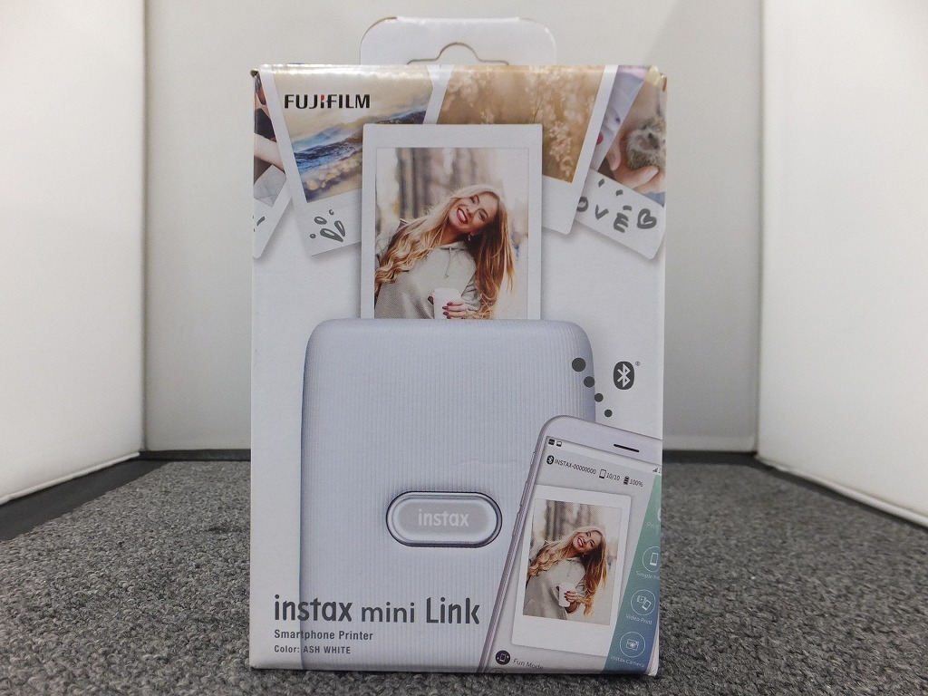 【未使用】 フジフィルム FUJIFILM 【未使用】 スマホプリンターinstax mini Link アッシュホワイト mini スマホプリンター FUJIFILM スマホチェキプリンター 新品未使用instax :