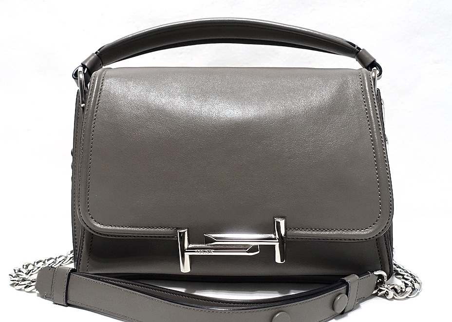 TODS トッズ ダブルT 2way ショルダーバッグ トート レザー 肩掛け 