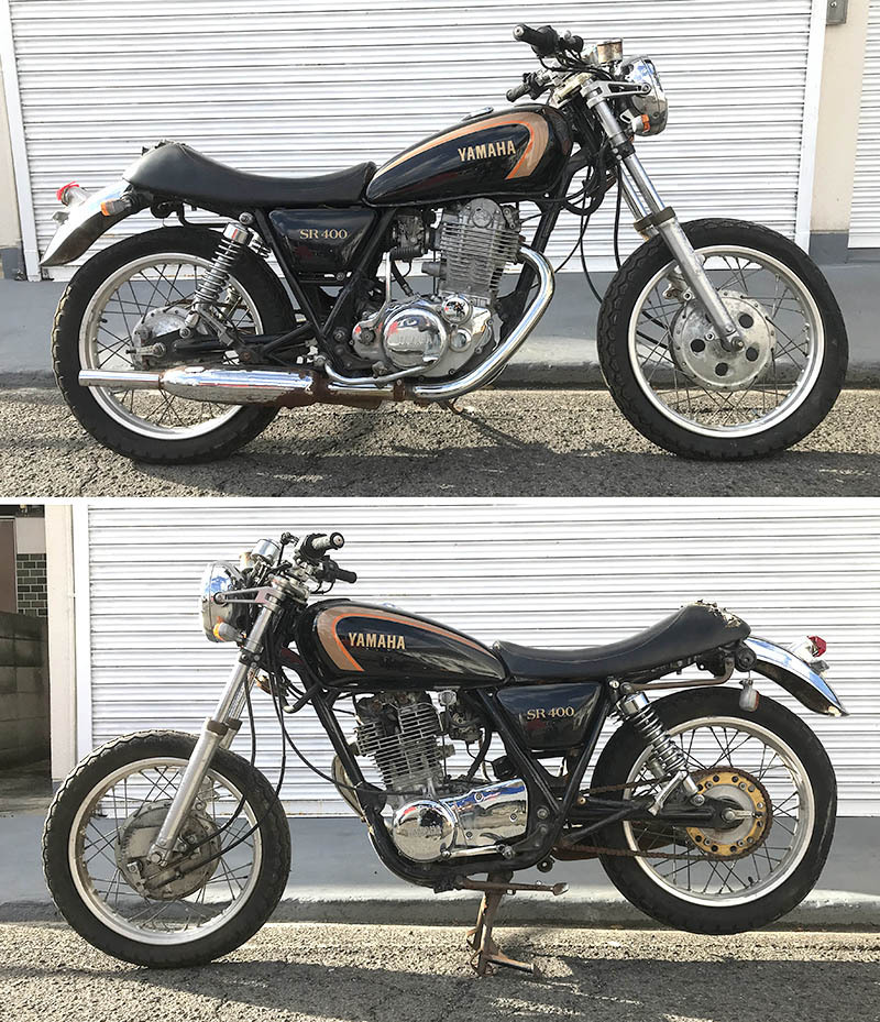 SR400 シングルシート WM ウェリントン｜バイク