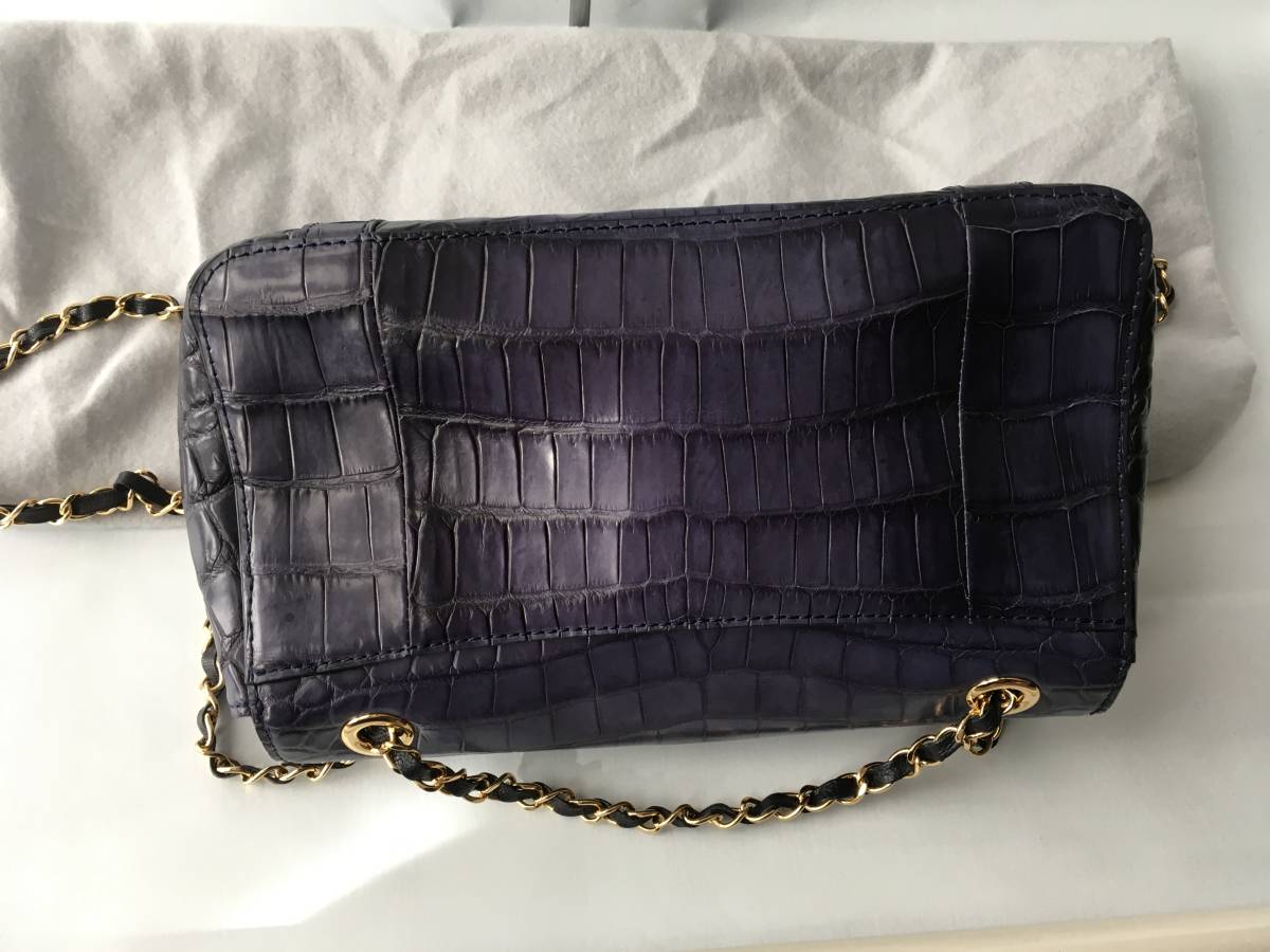 新品同様 Pelley Lusso ペレリールッソ クロコダイル チェーン 