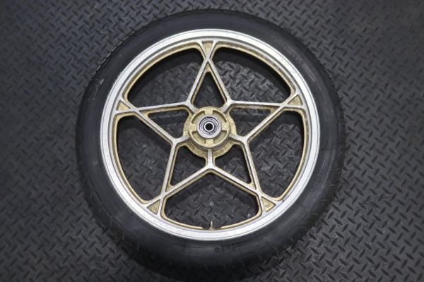 当時物 純正 GSX400E フロントホイール 0007 検) GSX250E ザリ ゴキ
