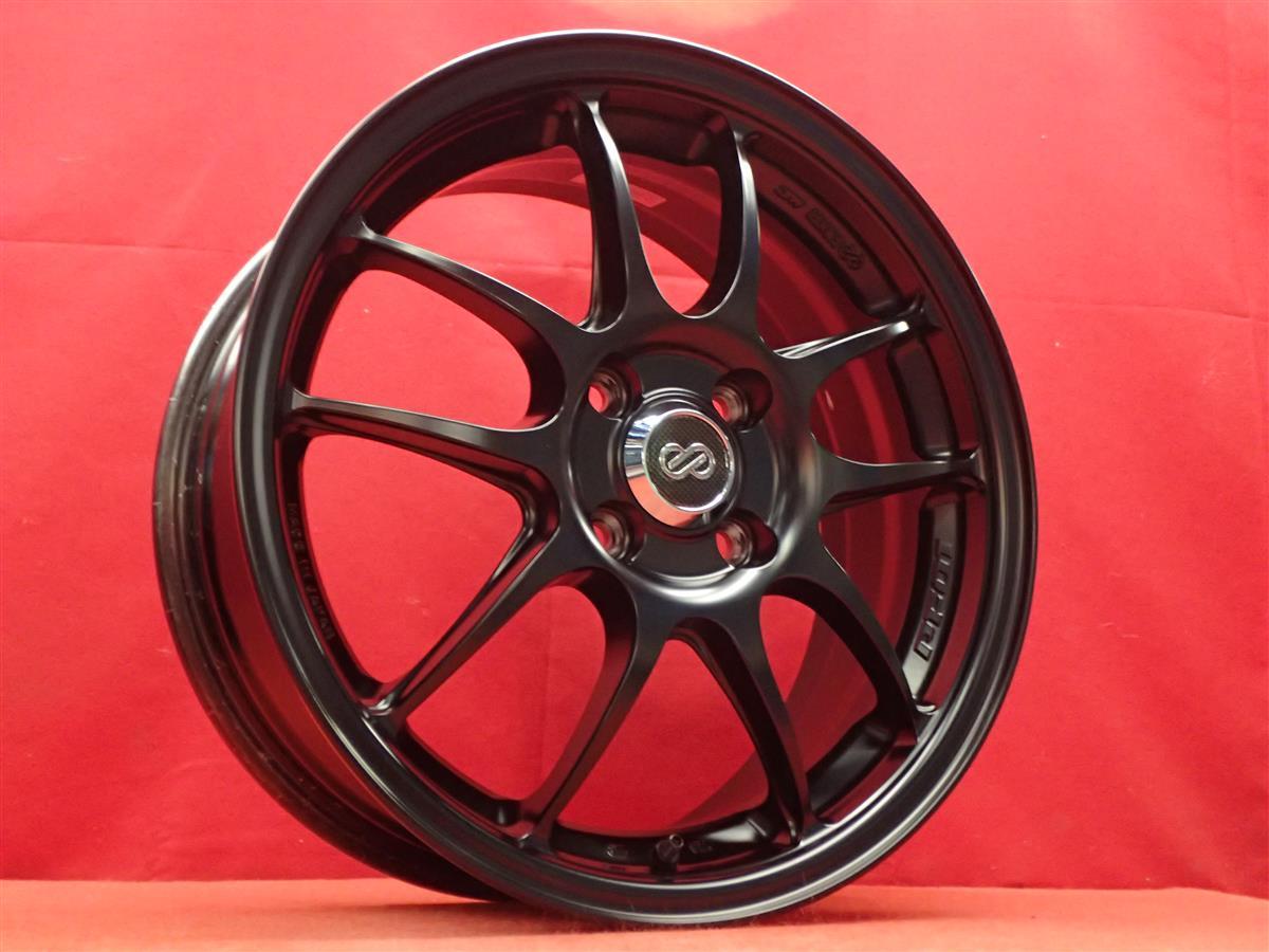 MAT製法 軽量 ENKEI エンケイ PF-01 ホイール 4本 6.5J-16 PCD100 4穴 +53 ハブ75 アクア スイフト フィット フリード 等へ aa16