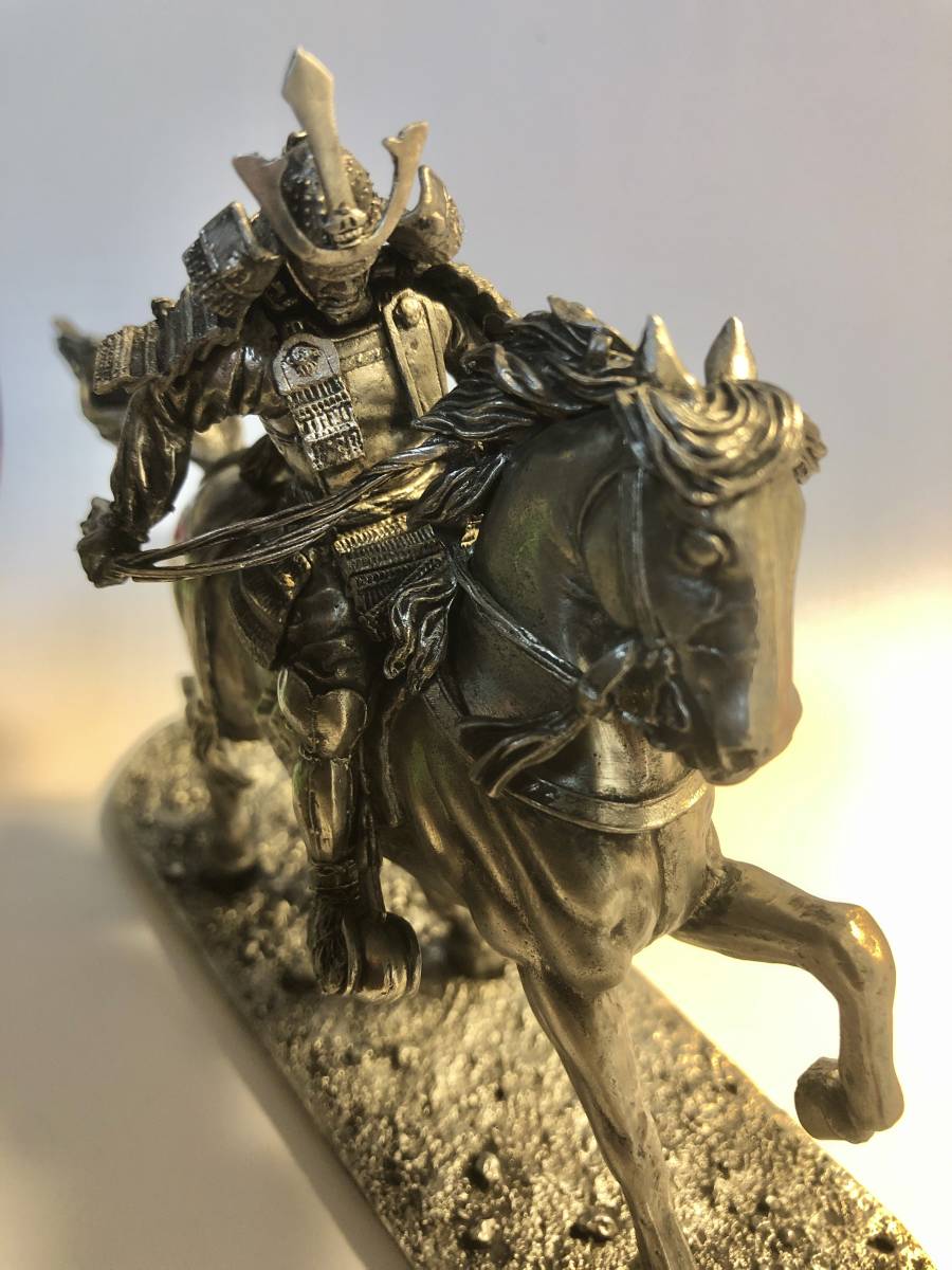 楠木正成像 馬上の武士 騎馬武者像 サムライ 侍(オブジェ)｜売買された