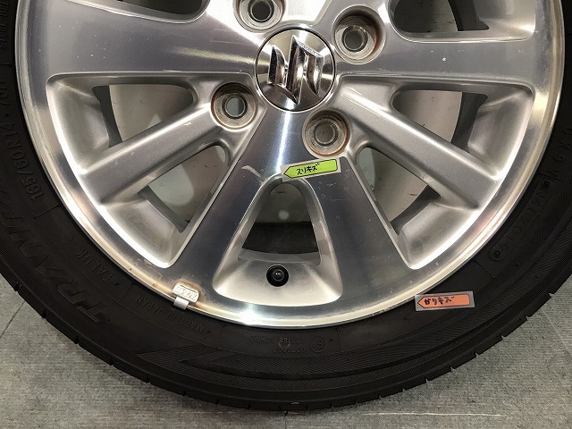 スズキ エブリイDA17W純正ホイール4本セット　165/60R14 スズキ エブリィワゴン DA17W 純正タイヤ ホイール 14インチ 新車外し