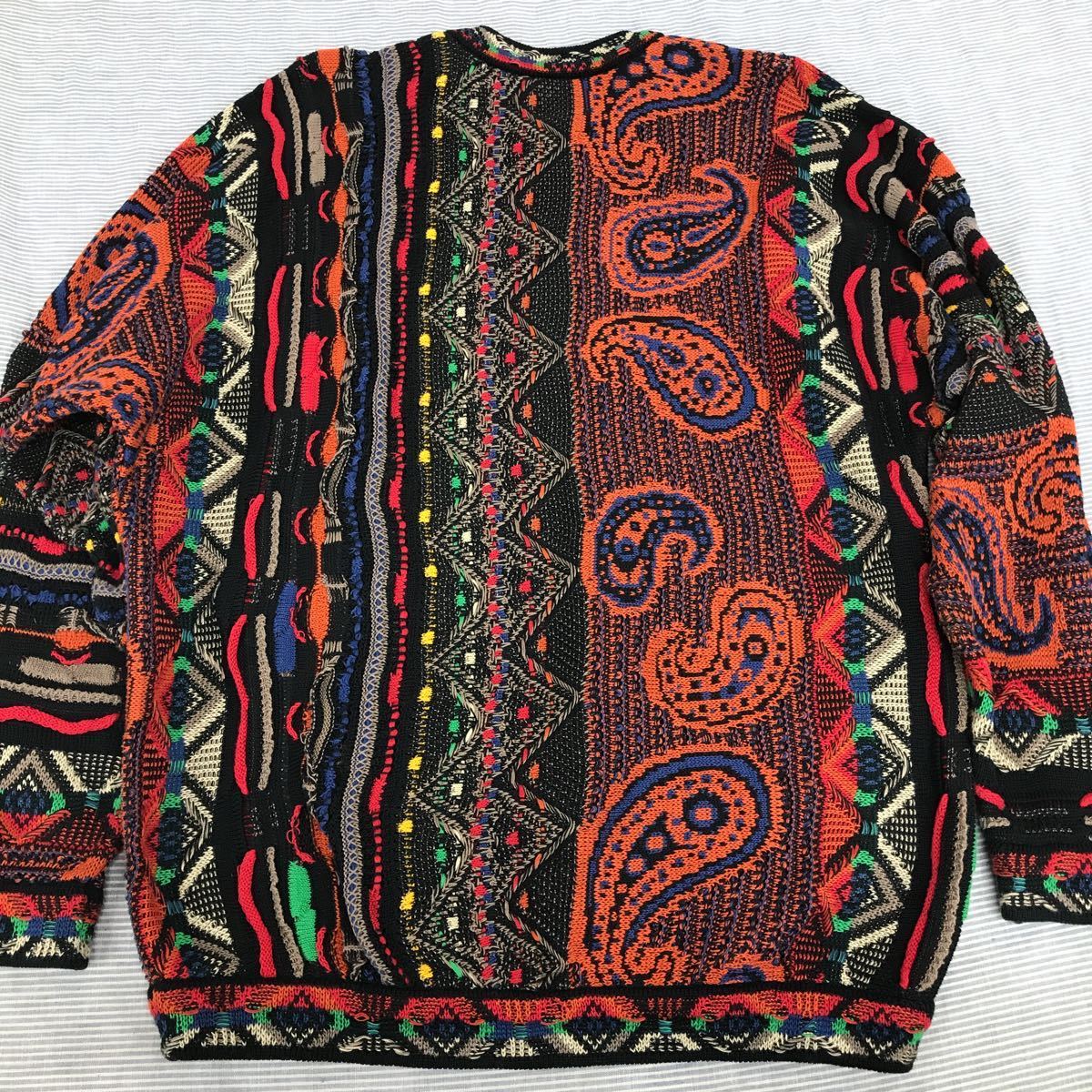 Y357☆ クージー COOGI ニット デザインニット 3Dニット セーター MADE