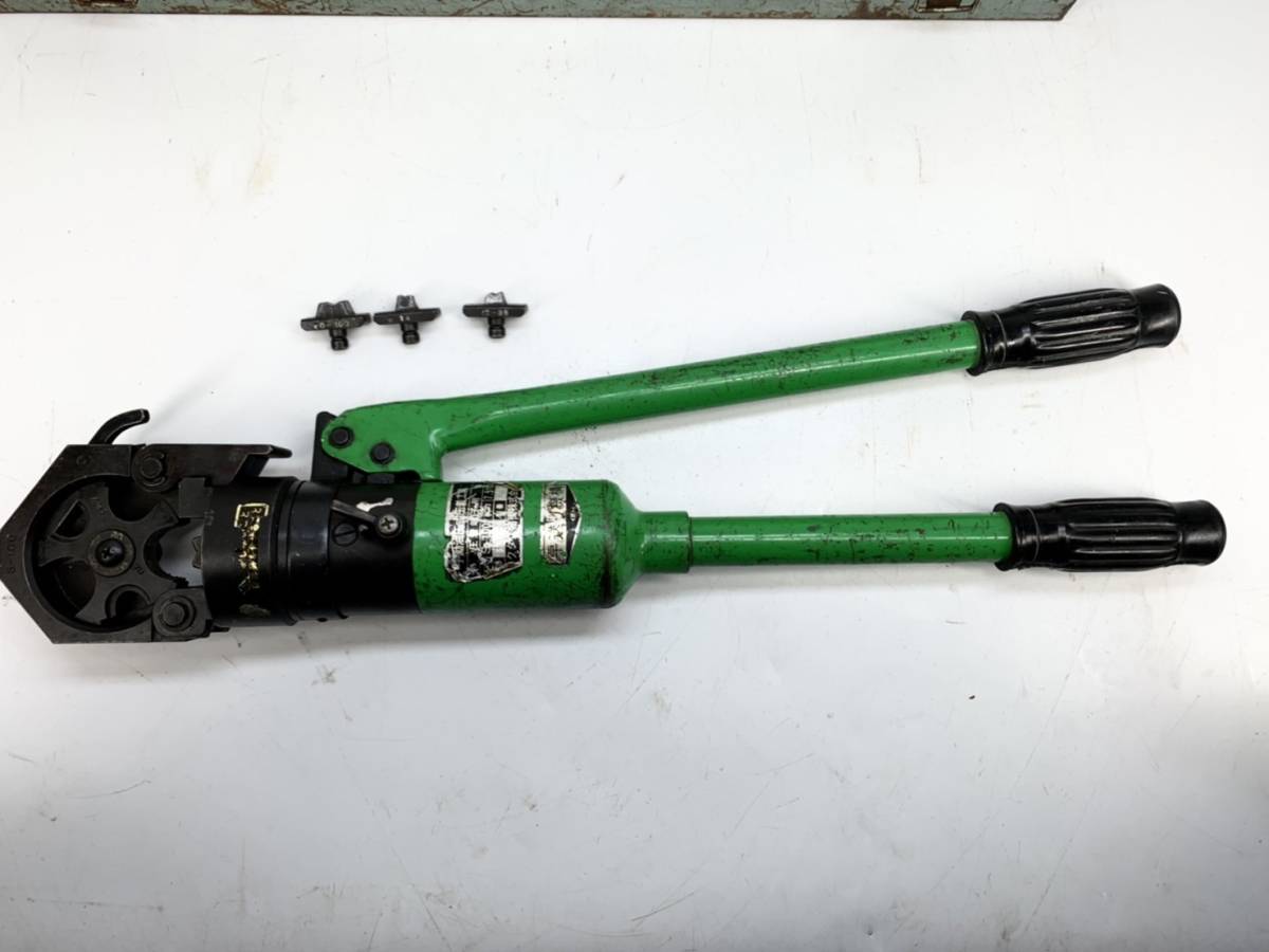 手動油圧式圧着工具 S-100 カクタス精機 産機興業 / キーワード 電気 工事 電線 工具 特殊工具