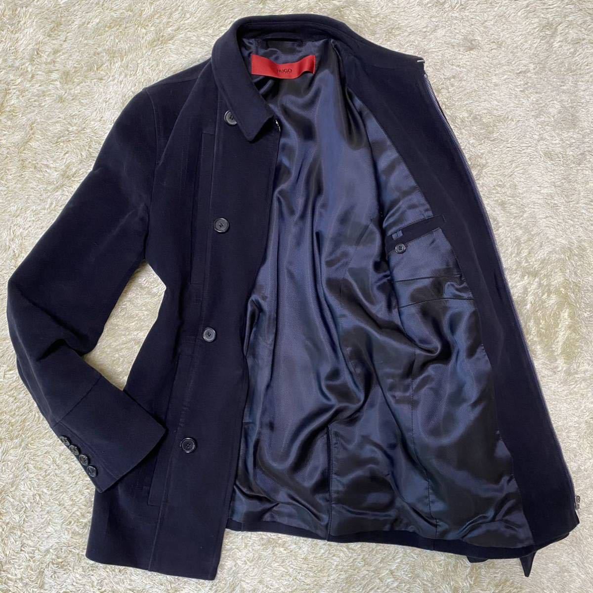 ☆極美品 ヒューゴボス 『魅惑の紳士感』 HUGO BOSS Pコート 