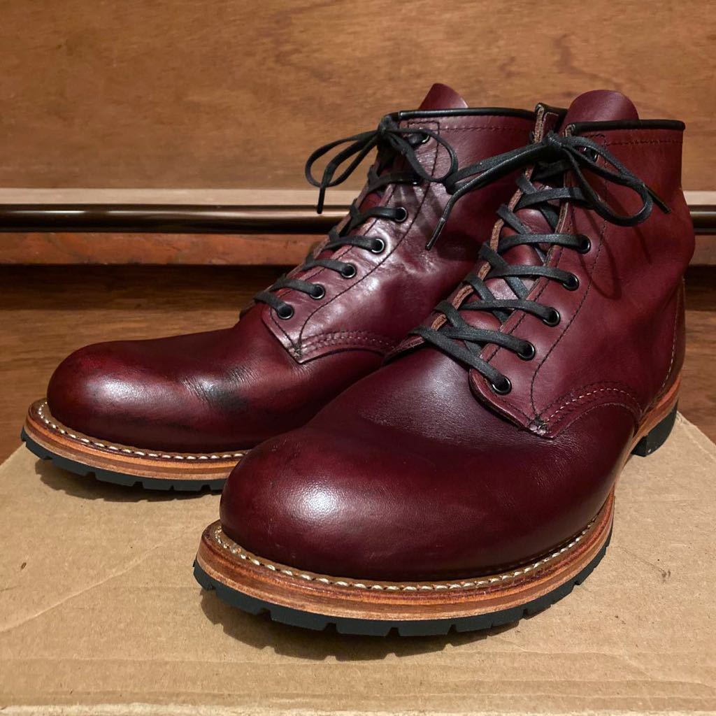 レッドウィング ベックマン 9011 ブラックチェリー 9.5D ソール交換済み