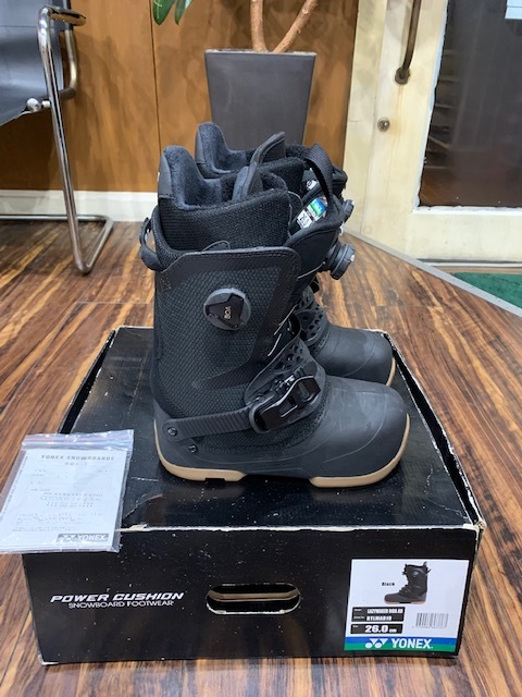 ヨネックス LAZYMAKER BOA AB BLACK 26㎝ 19/20 YONEX SNOWBOARDS 超美 