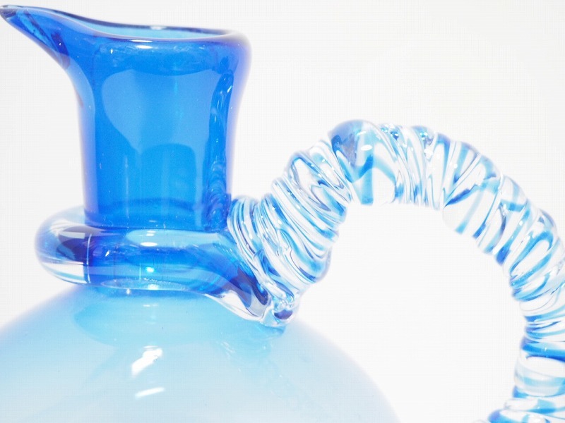 沖縄 琉球ガラス 吹きガラス 水差し デカンタ ガラスピッチャー Amazon.co.jp: 沖縄琉球ガラス 水差しデキャンタ 水色 : ホーム