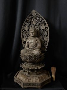 特大高72cm 井波彫刻 一刀彫り 仏教工芸品 香樟材 木彫仏教 精密彫刻 