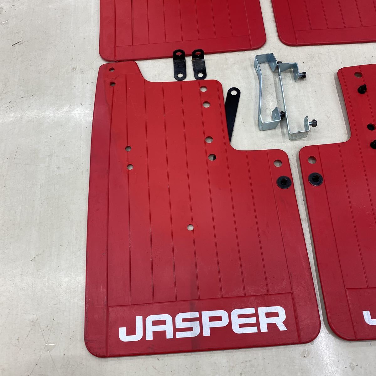 DELICA D:5 マッドフラップ JASPER レッド DELICA D:5 マッドフラップ