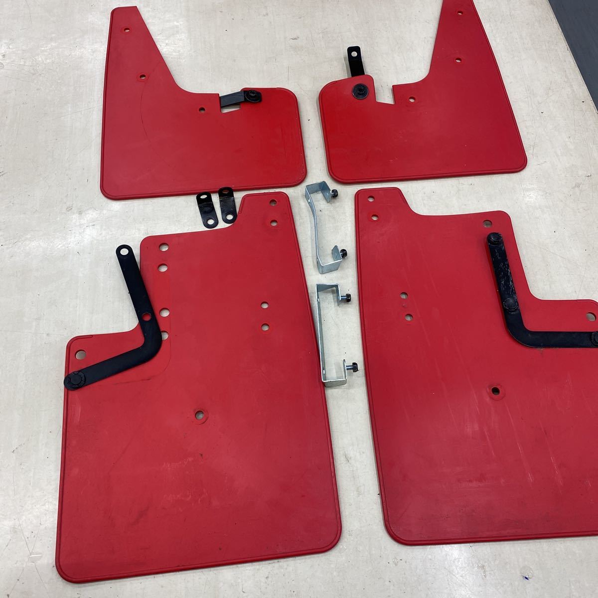 DELICA D:5 マッドフラップ JASPER レッド DELICA D:5 マッドフラップ