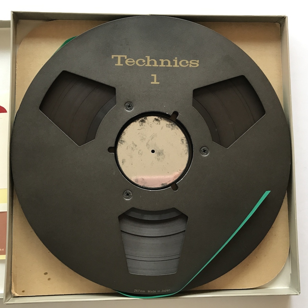 オープンリール 10号 TECHNICS RP-10A テープ付き ブラック メタル
