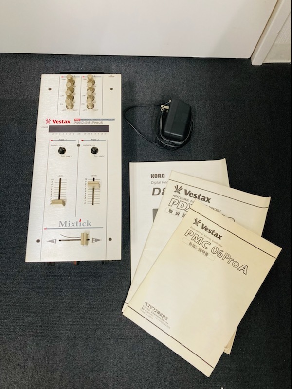 C-44571R Vestax ベスタクス PROFESSIONAL MIXING CONTROLLER PMC-06 ProA DJミキサー 通電確認OK