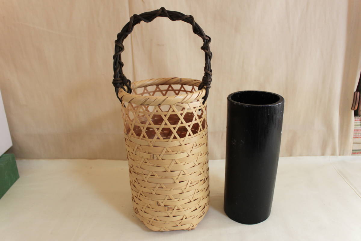 茶道具 有馬籠 | : 花入 竹籠 籠花入 竹編 華道具 茶道｜