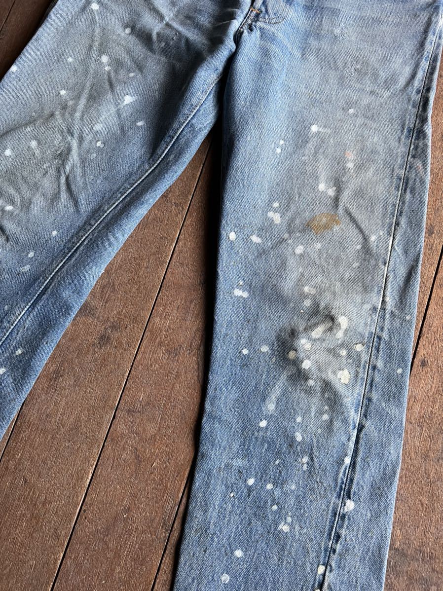 70s LEVIS 501 66前期 ペンキ飛び 雰囲気抜群 希少ロングレングス 