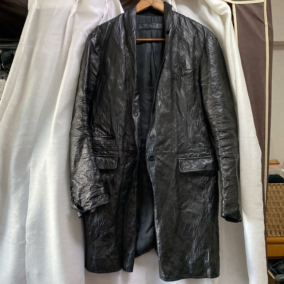 ニールバレット レザーコート 10-11AW Lサイズ NEIL BARRETT（レザー 