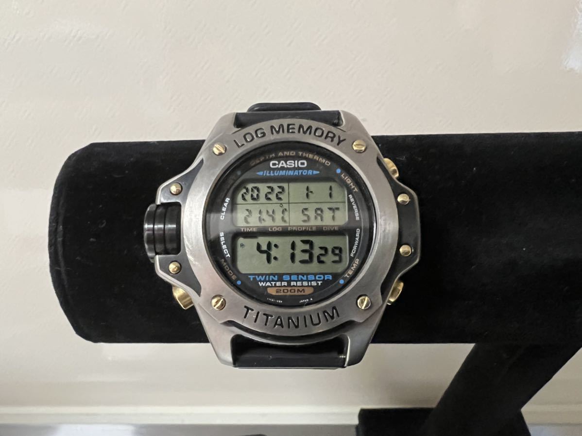レディース 【電池切れジャンク品】ダイビングウォッチ CASIO 潜水王