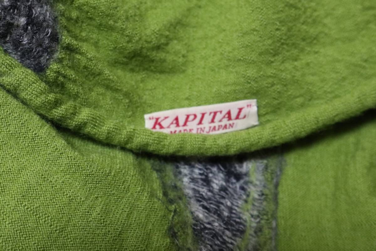 難あり☆KAPITAL キャピタル 縮絨マフラー☆ストール(キャピタル