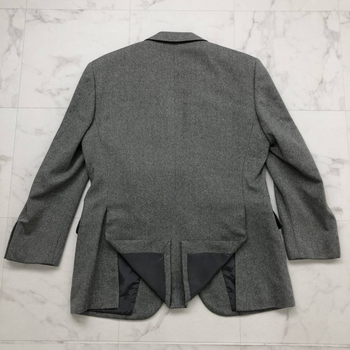 高級カシミヤ100%★バーバリーロンドン【BURBERRY LONDON】テーラードジャケット メンズ S 2釦 厚手 高級水牛ボタン 総裏 冬 グレー F23 BURBERRY バーバリーロンドン マフラー L ベージュ┃2400014732498 ピンク