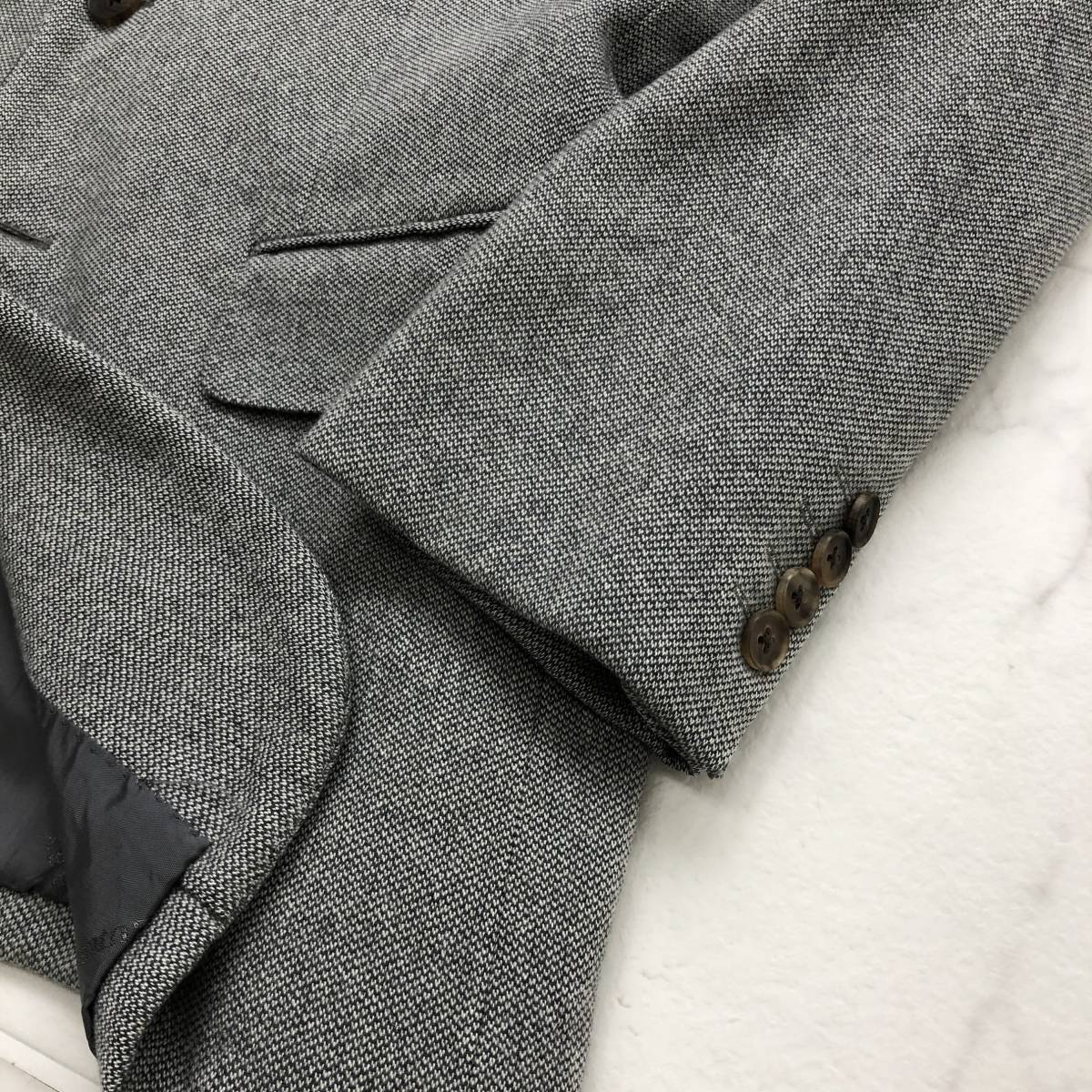 高級カシミヤ100%★バーバリーロンドン【BURBERRY LONDON】テーラードジャケット メンズ S 2釦 厚手 高級水牛ボタン 総裏 冬 グレー F23 BURBERRY バーバリーロンドン マフラー L ベージュ┃2400014732498 ピンク