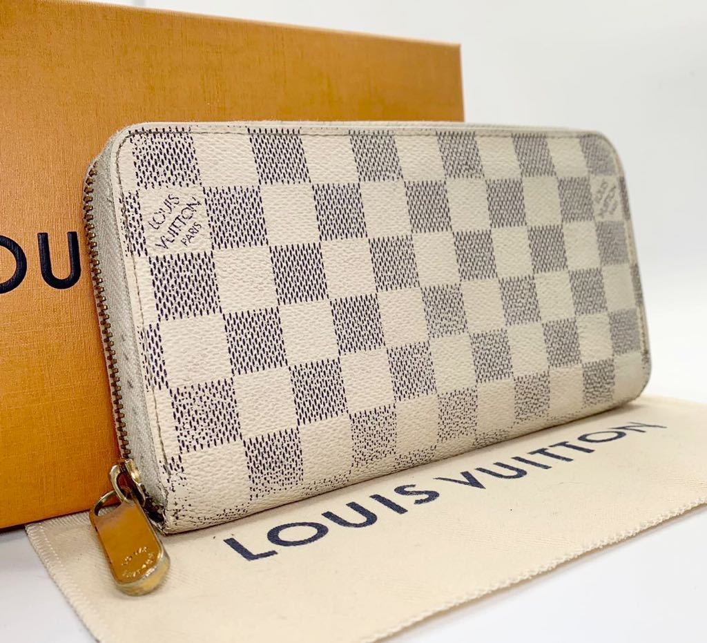 LOUIS ルイヴィトン ダミエ アズール VUITTON ジッピーウォレット ジッピー N60019 ダミエアズール VUITTON|ジッピー・ウォレットダミエ・アズール|ハードオフ 美品◇ 鑑定済 1円 長 ファスナーの通販 ピンク