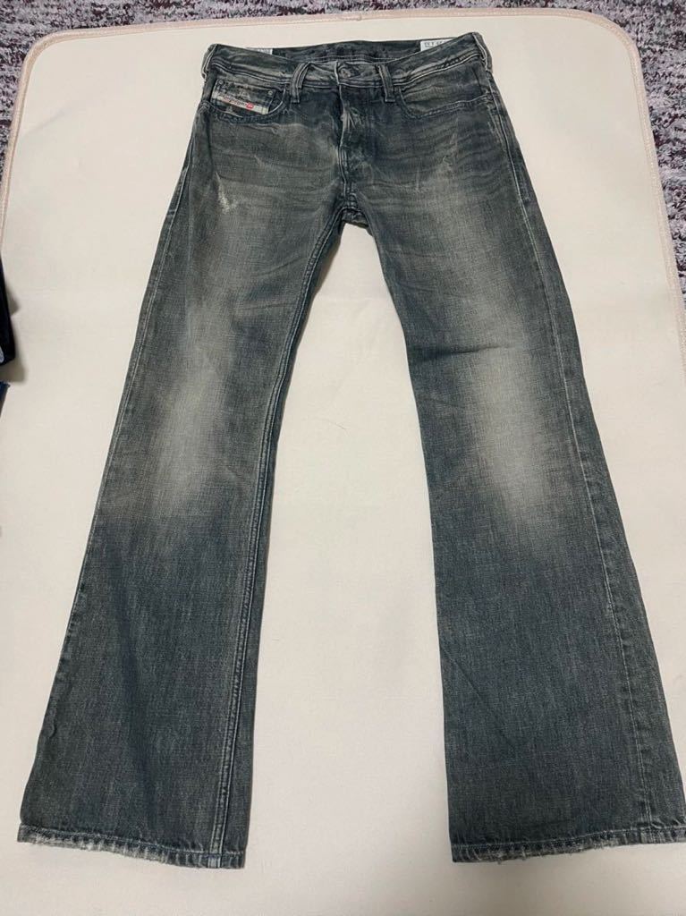 DIESEL ディーゼル ZATHAN ダメージ加工 ブーツカット デニム パンツ 