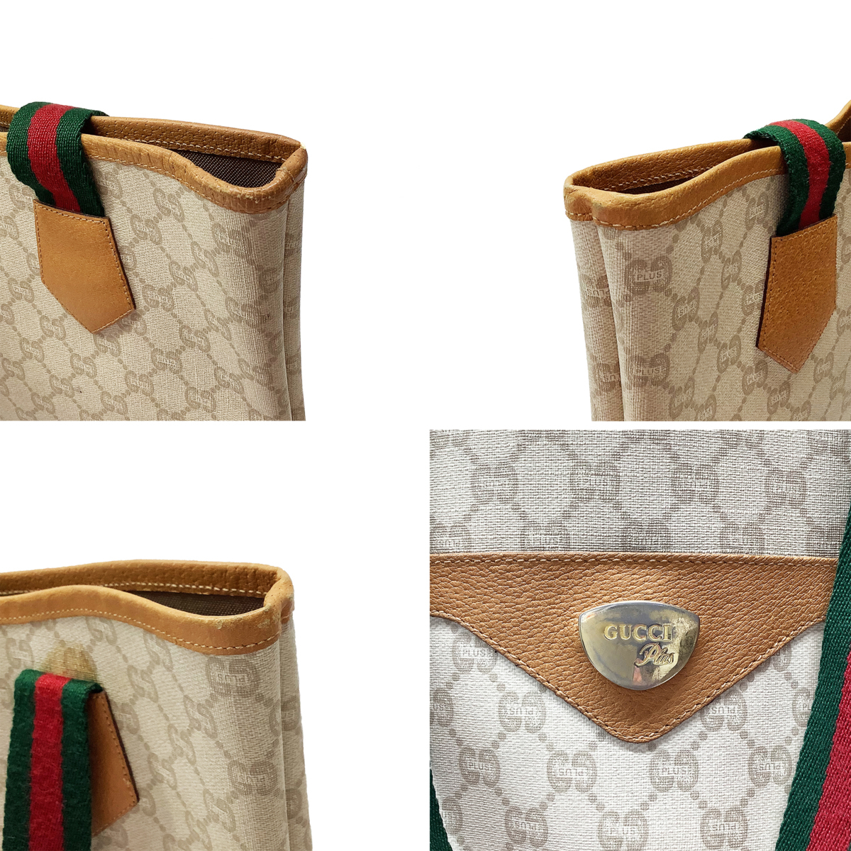 GUCCI plus オールドグッチ シェリーライン GG柄 トートバッグ 