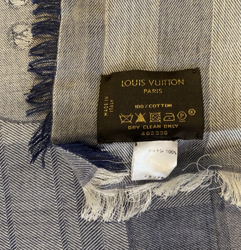 ヴィトン VUITTON ルイ ヴィトン 　ストール　ほか　マフラー LOUIS VUITTON ストール モノグラムストール マフラールイヴィトンショール ブラック