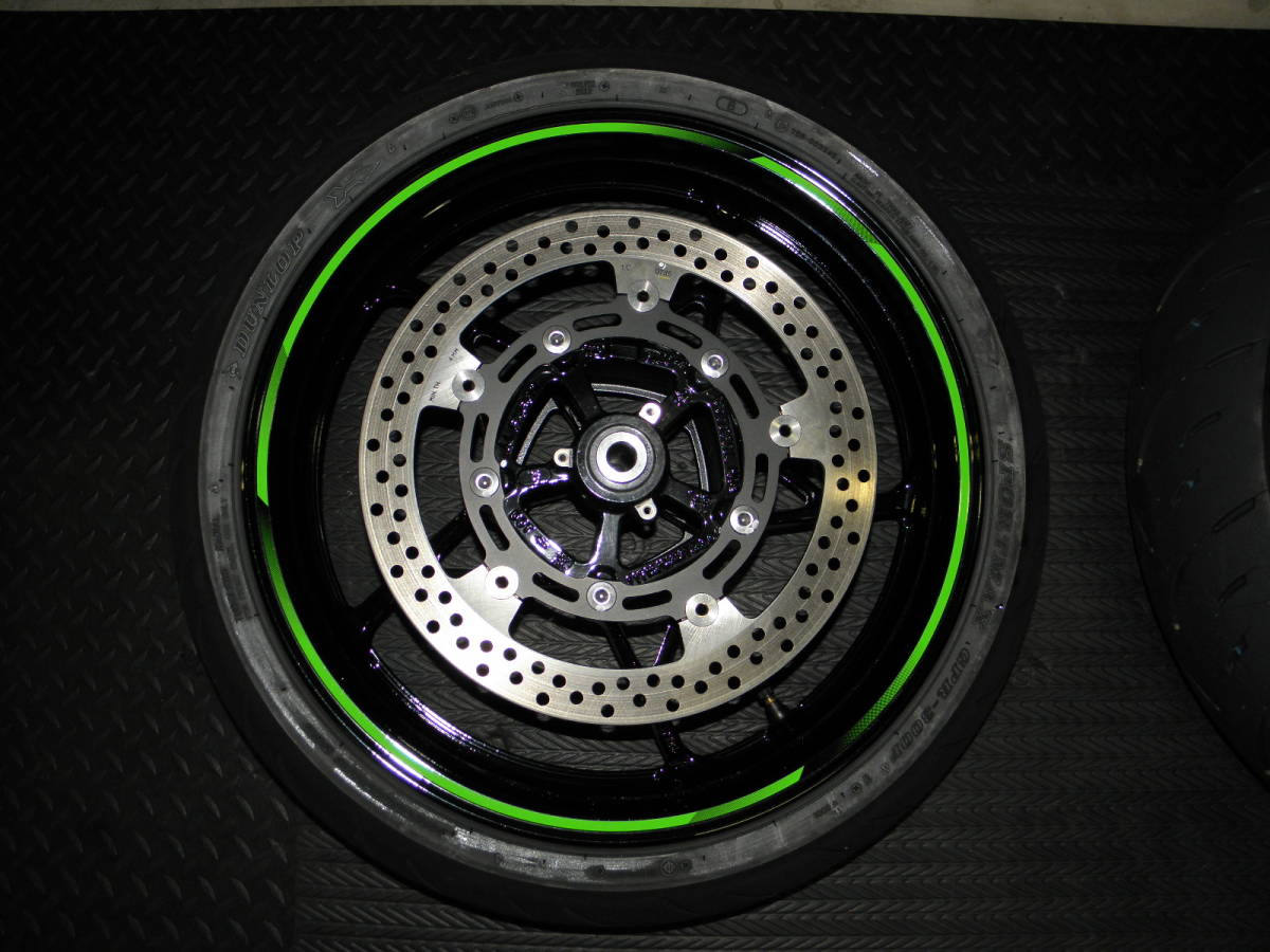 019 カワサキZX25R 前後タイヤホイールセット（ローター，スプロケット