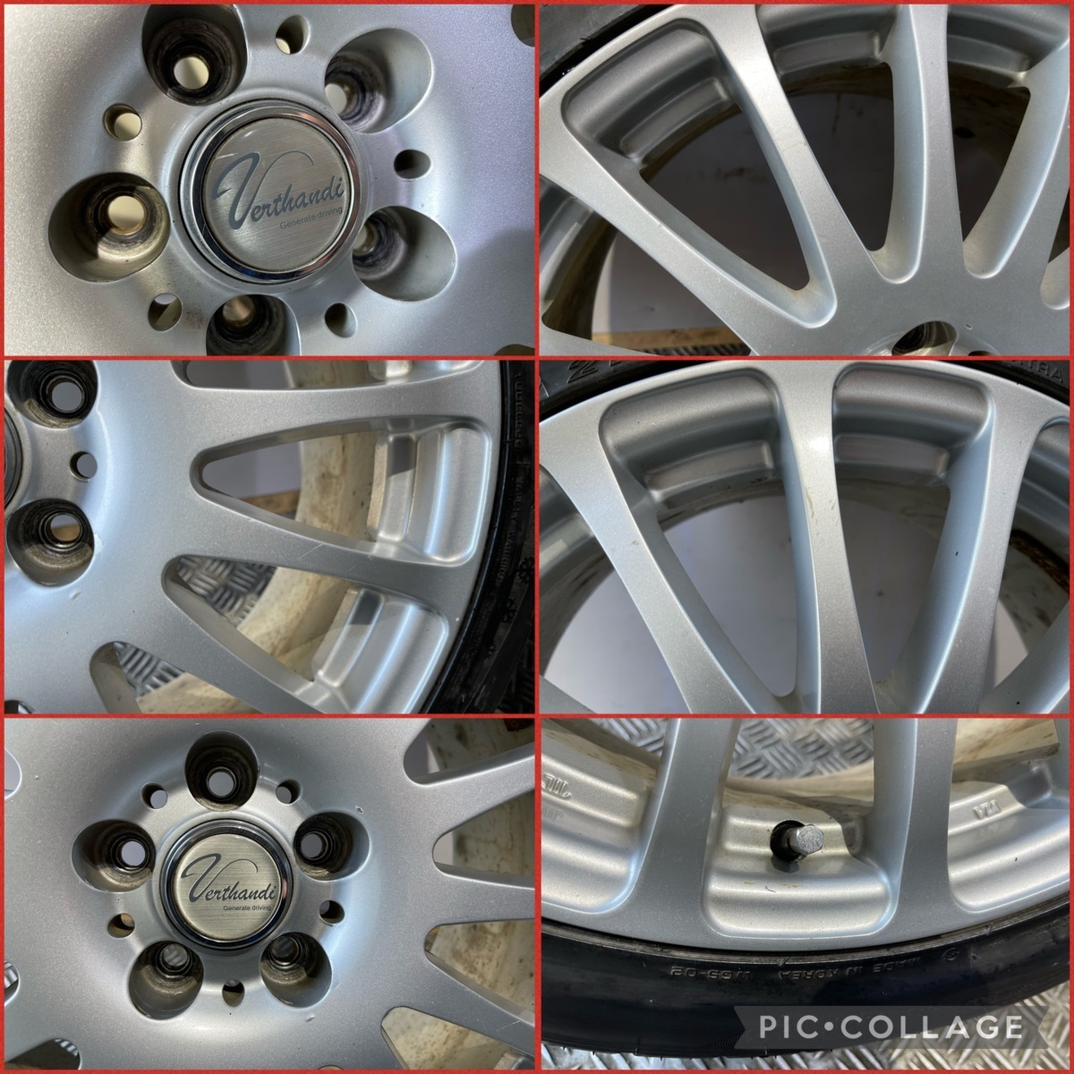 Venthandi 17インチ 7.0J +48 PCD100 5H【215/45R17】NEXEN 2012年製 7  