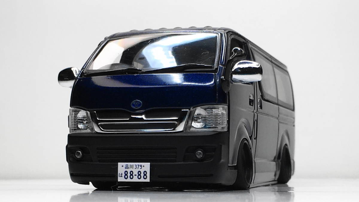 Jコレクション1/43改トヨタハイエースワゴン2005深リム鬼キャン(乗用車 