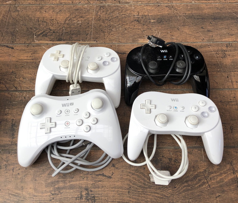 S 326 Wii U Wii プロコンまとめ売り クラシックコントローラー クラコン Pro シロ クロ ゲームコントローラー 1円 アクセサリ 周辺機器 売買されたオークション情報 Yahooの商品情報をアーカイブ公開 オークファン Aucfan Com