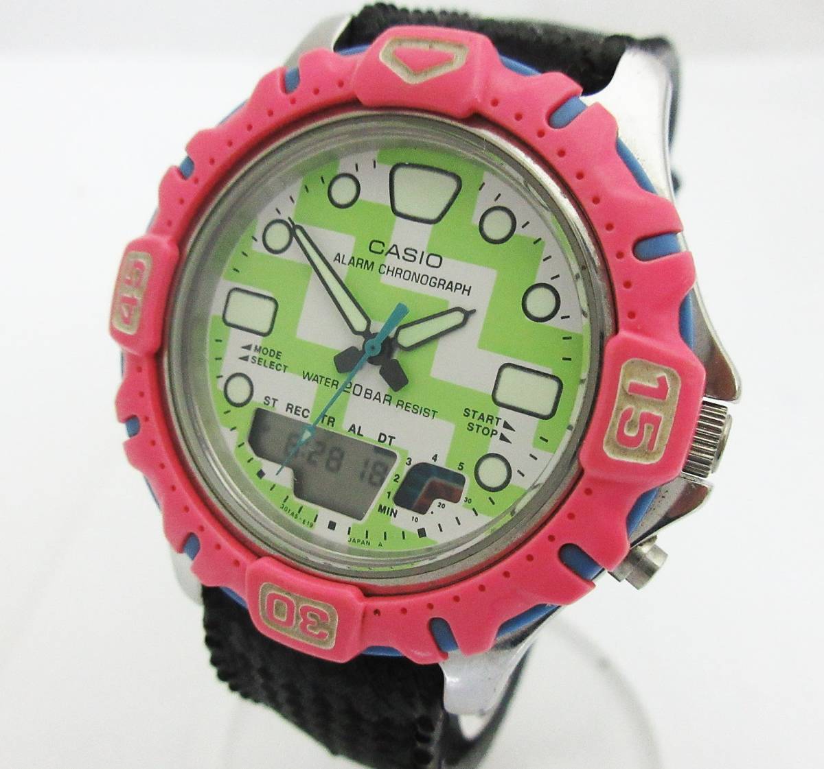 CASIO アラームクロノグラフ 腕時計 AD-730 管理33 CASIO アラーム