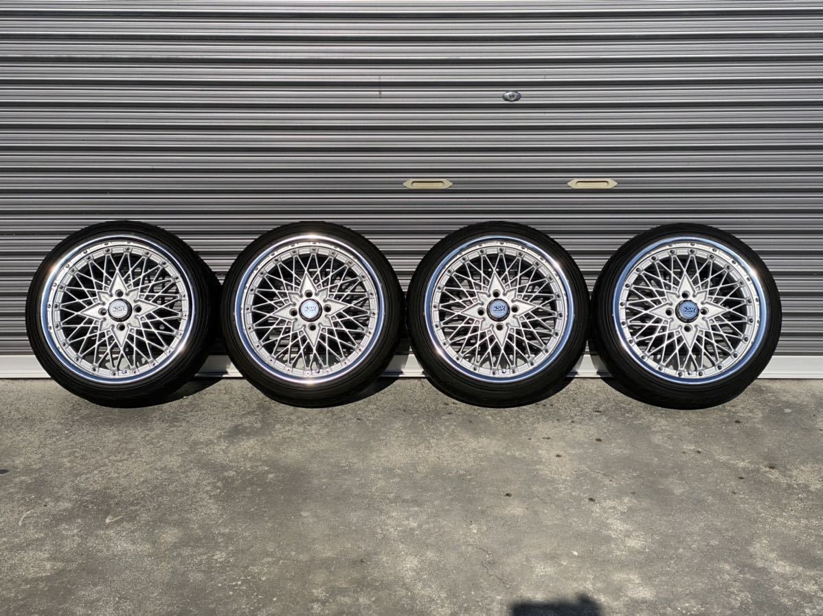 中古 SSR フォーミュラメッシュ 16×6.5 +32 PCD 100 4穴 /夏タイヤ 165 