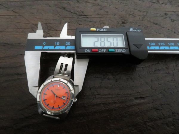 29 SEIKO chorus Echo 21JEWELS 2518-0180 セイコー コーラス オレンジ  