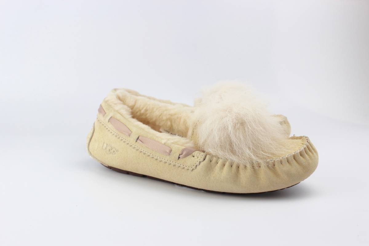 新品 UGG Dakota ポンポン オフホワイト クリーム 24cm US7 アグ 