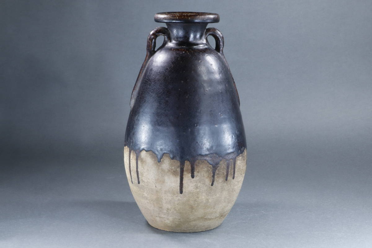 松林庵 玉村登陽 作 萩茶碗 共箱 茶道具 保証品YA9728 日本の陶磁 工芸品