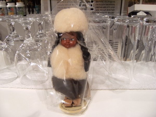 新品 ビンテージ カナダ製 インディアン エスキモー フィギュア 人形