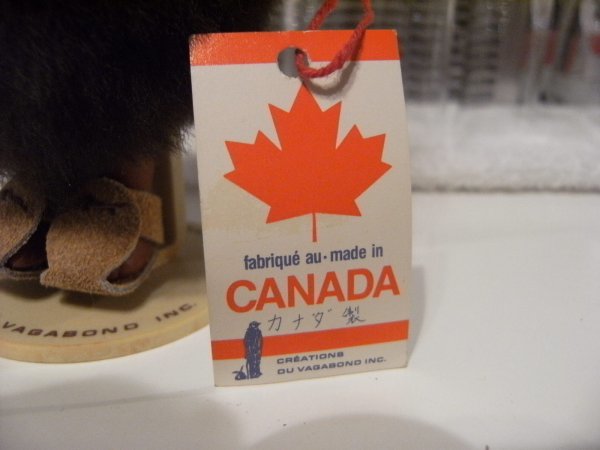 新品 ビンテージ カナダ製 インディアン エスキモー フィギュア 人形