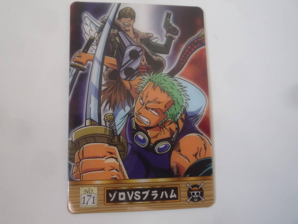 One Piece ワンピース 新海賊王グミ グミカ プラスチックカード No 171 ゾロvsブラハム ワンピース 売買されたオークション情報 Yahooの商品情報をアーカイブ公開 オークファン Aucfan Com