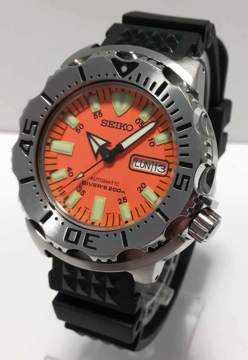稼働品】SEIKO セイコー 7S26-0350 オレンジモンスター デイデイト 